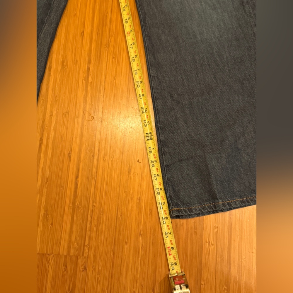 Pilcro Drawstring Pull-On Wide-Leg Jeans - Picture 10 of 14